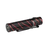Olight Baton 3 Pro ブラック・レッド迷彩ハンディライト クリップ付きの斜め俯瞰 EDCやアウトドア用の小型フラッシュライト