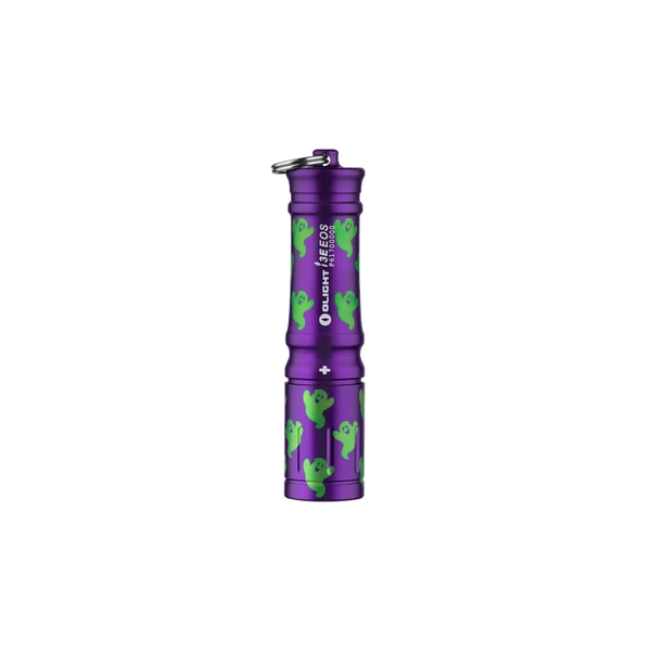 Olight I3E EOS パープル ハロウィン おばけ柄 キーホルダーライト 携帯用 小型 ミニLED懐中電灯 防災 普段使い