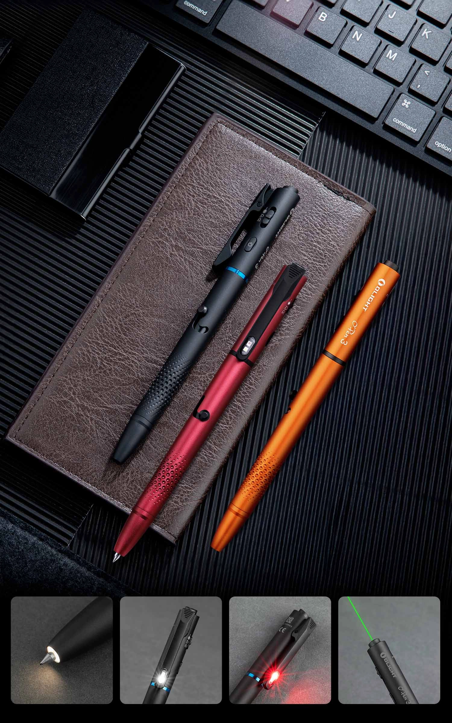 OLIGHT オーライト O'Pen3 ワインレッド ボールペン ペンライト OLIGHT オーライト O'Pen3 ワインレッド ボールペン ペンライト OPEN3