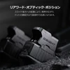 ハンドガンのスライド後方に装着されたオーライトのOSightドットサイト。リアワード・オプティック・ポジションによる広い視界と、迅速なターゲット捕捉を説明する製品紹介イメージ。