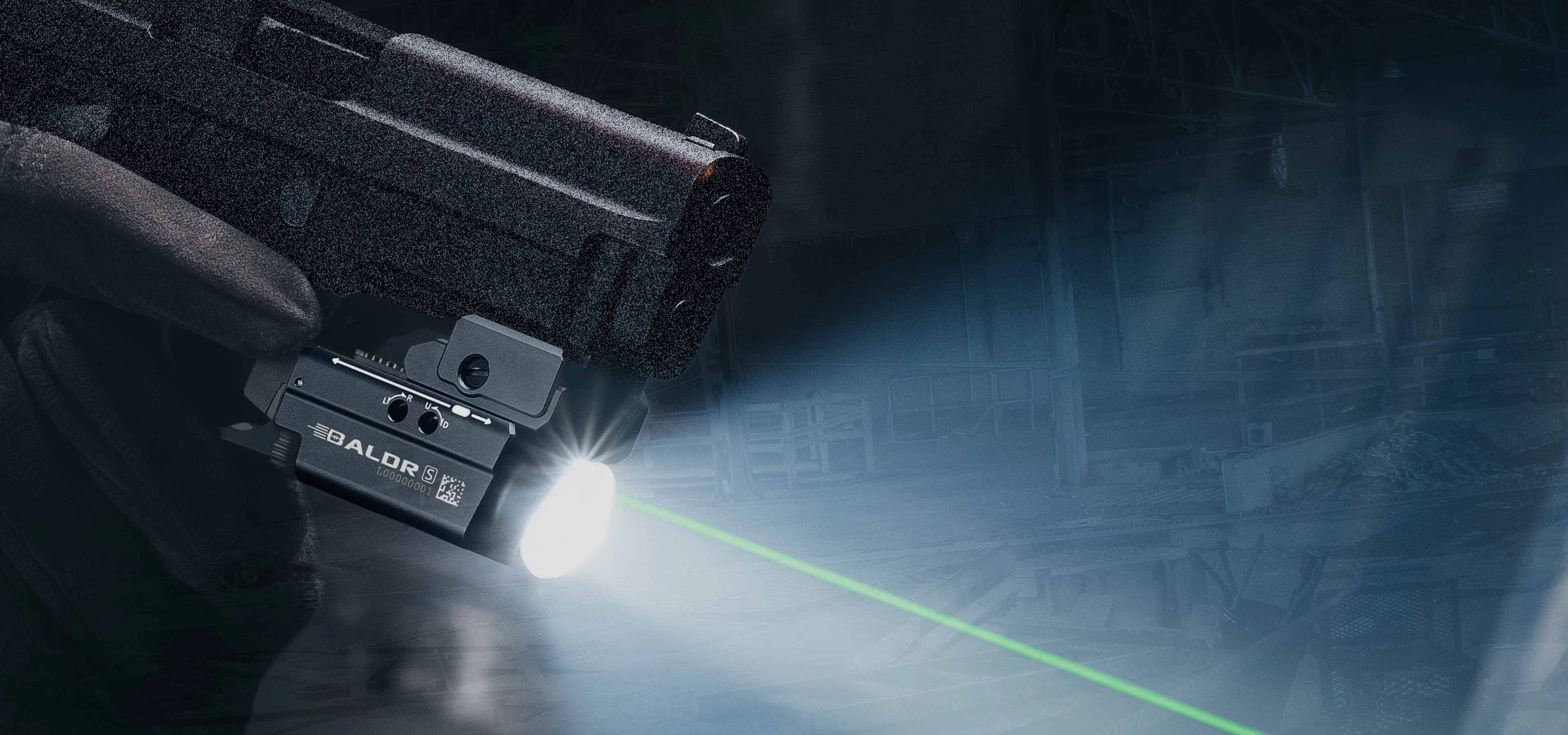 OLIGHT(オーライト）Baldr S 懐中電灯 ウェポンライト 新品同様 OLIGHT BALDR S タクティカルライト高輝度緑レーザー搭載ウェポン