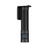 Olight Baton3充電式コンパクトLED懐中電灯、ベルトクリップ付き、黒い本体と青いボタン