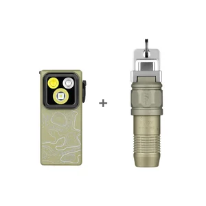 OLIGHT OCLIP ヘッドランプ、ミニ懐中電灯とセットでアウトドアや緊急時に最適。