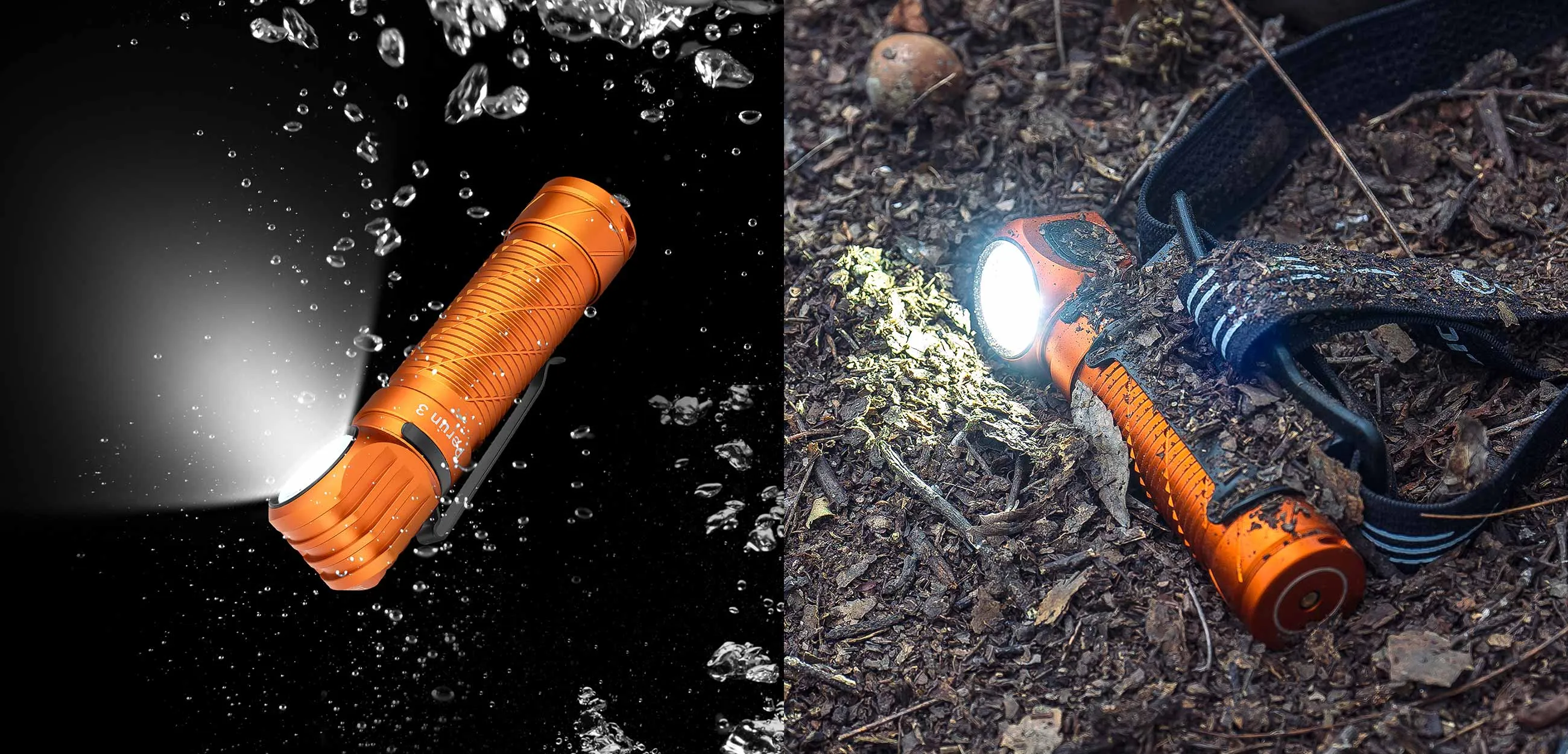OLIGHT Perun 3 本体 ハンディライト ヘッドライト Perun 3 高出力L型懐中電灯 3000ルーメン ヘッドライト 多機能 LED