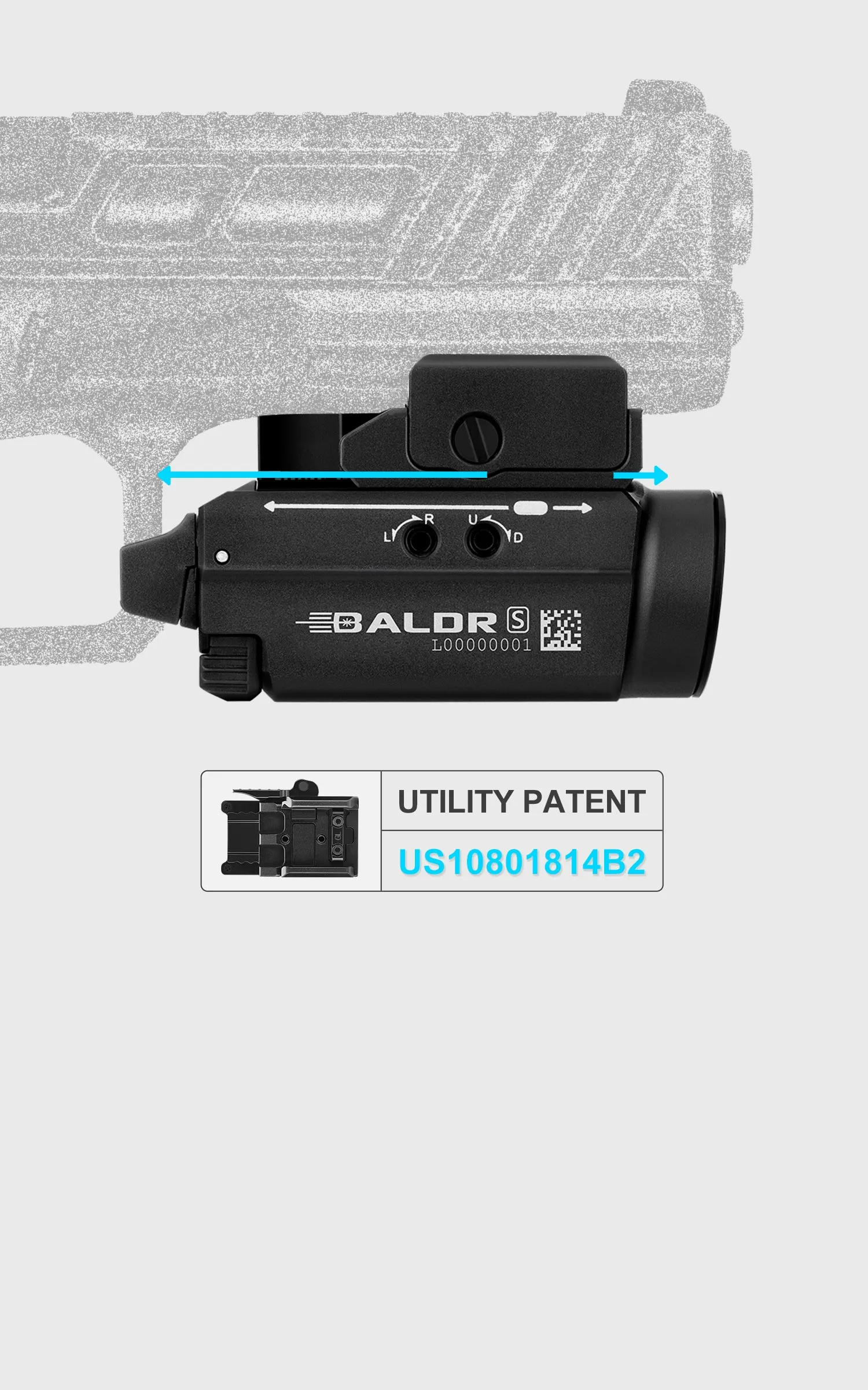 OLIGHT BALDR S タクティカルライト高輝度緑レーザー搭載ウェポン