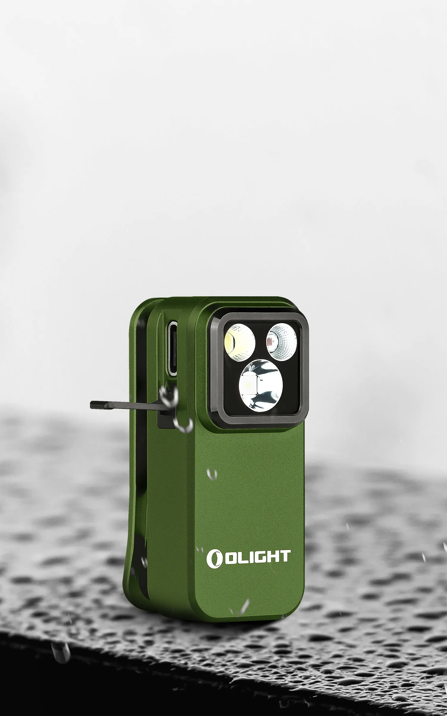 Oclip Pro LEDクリップライト ランニング 作業用 小型強力ライト 3つの
