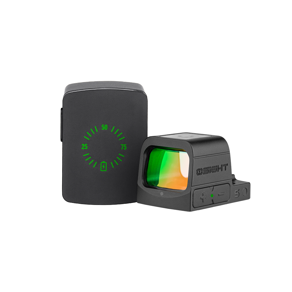 SIGHT OPMOD D2.0スマートレンジファインダーとレッドドットサイト。バッテリー残量表示付き充電ケース。