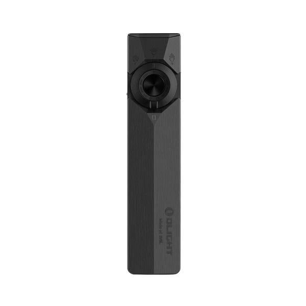 Olight ArkPro Ultra 黒 正面 クリエイティブなコントロールホイールを備えた多機能EDC懐中電灯、日常使いに最適