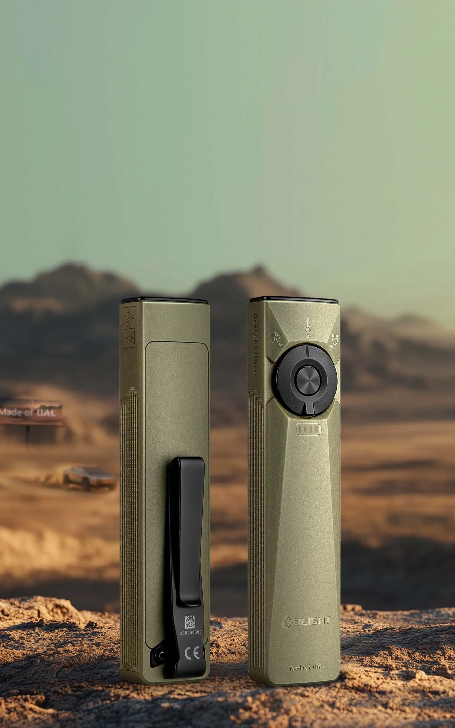 Arkfeld Ultra LED懐中電灯 3in1フラッシュライト UVレーザー Olight