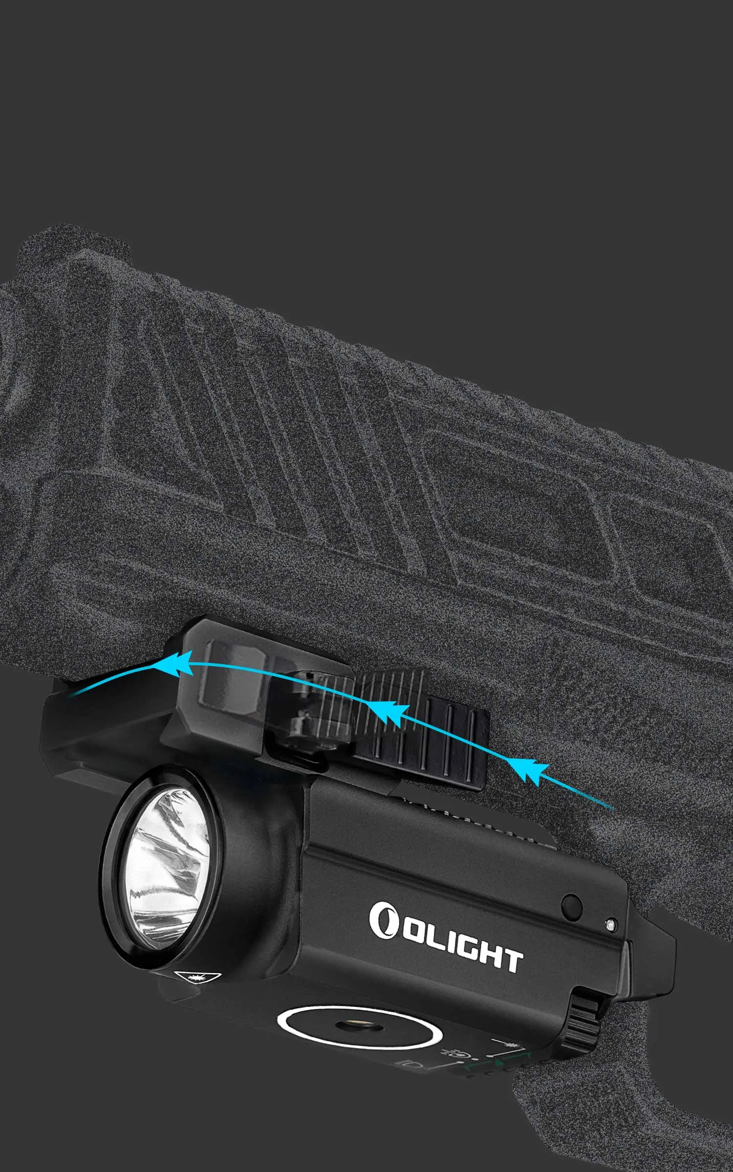 OLIGHT BALDR S タクティカルライト高輝度緑レーザー搭載ウェポン