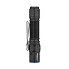 Olight Warrior 3S Oclip Proのブラックフラッシュライト。日常の持ち運びや野外活動のための高性能戦術ライト。