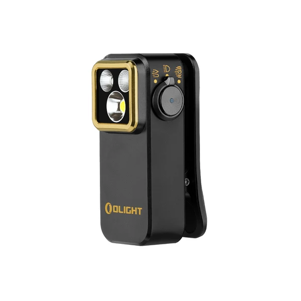 Oclip Pro S クリップ式懐中電灯 600ルーメン UV RGBライト 小型 磁気