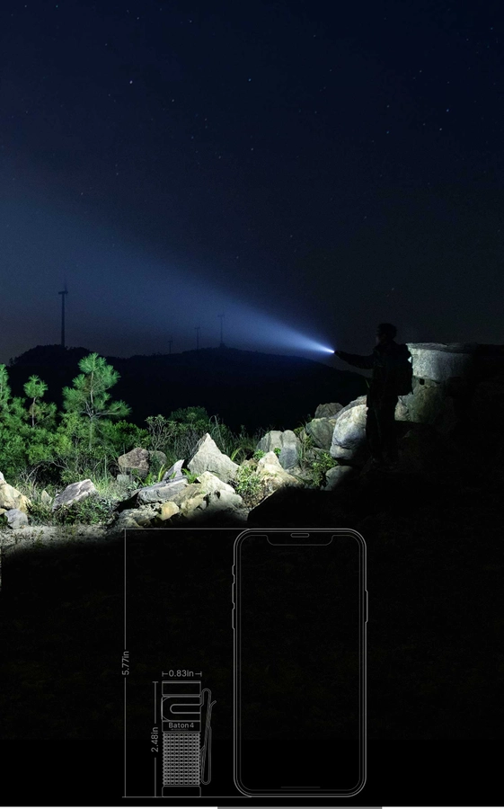 Baton 4 Premium Type C充電式懐中電灯&5000mAh充電ケース - Olight Japan