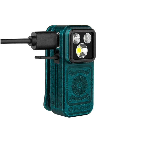 Oclip Pro S クリップ式懐中電灯 5-in-1マルチカラーLED UV RGBミニ