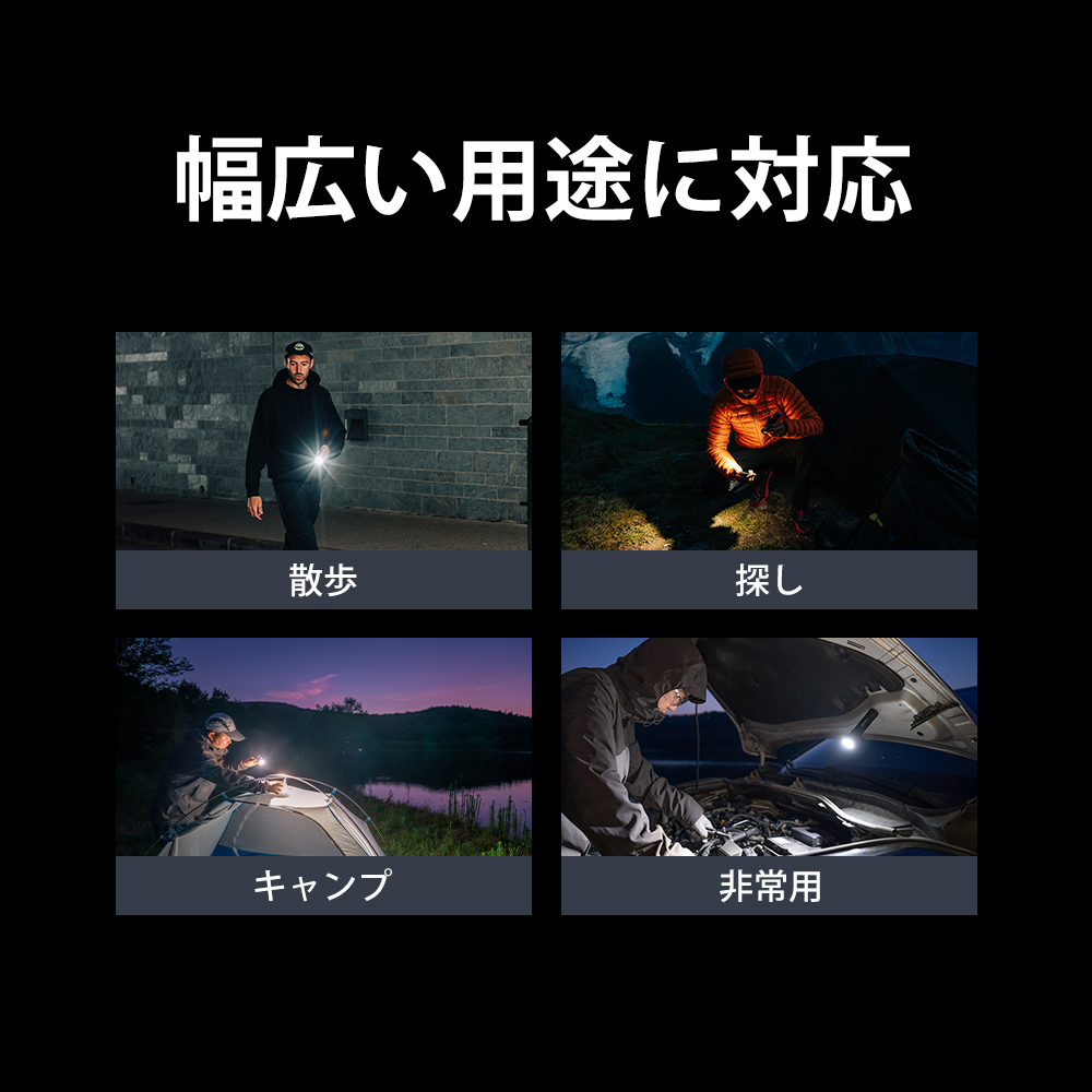 Seeker 4 Pro LED懐中電灯 4600ルーメン 高出力高輝度防災強光ズーム