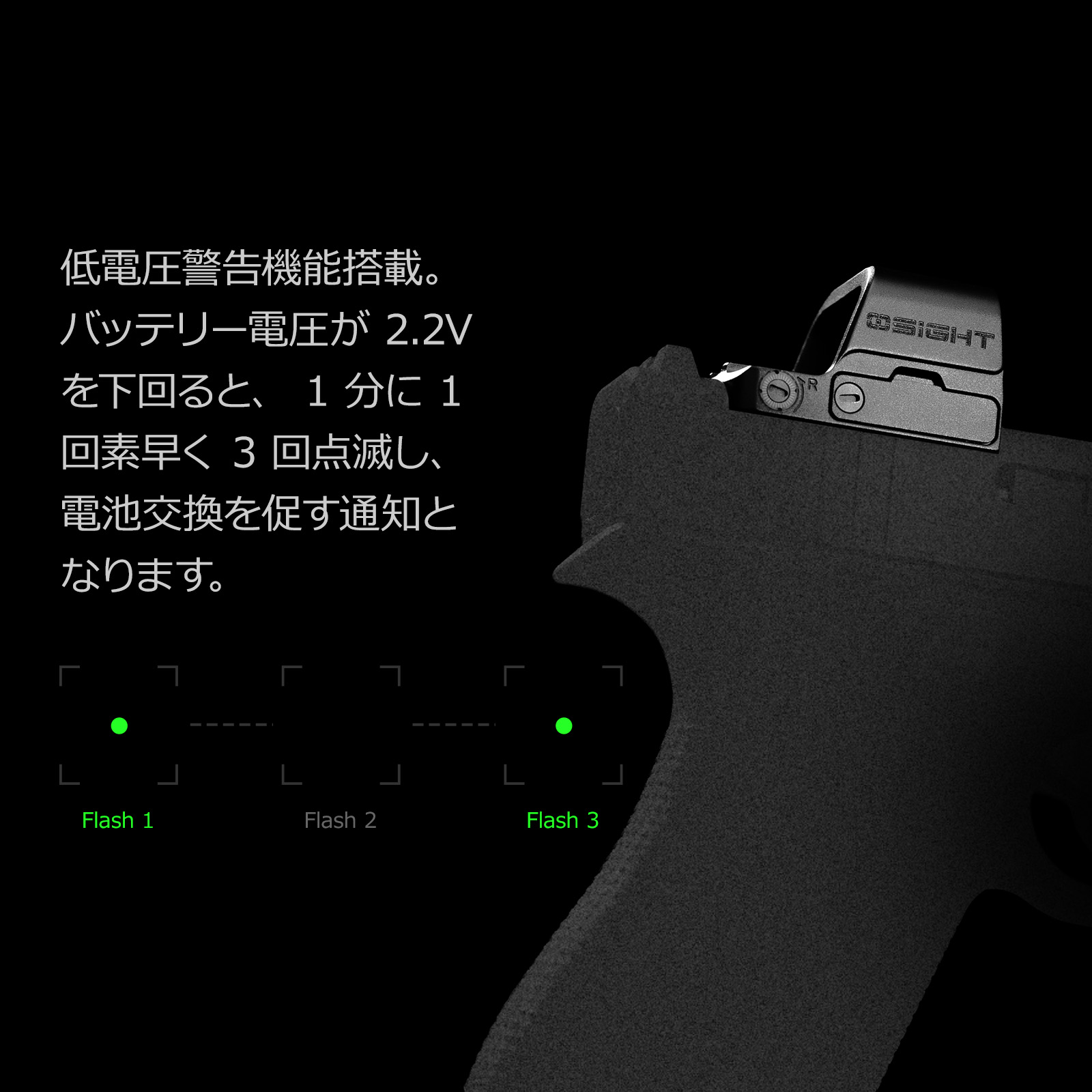 Osight K ドットサイト RMSc対応 6MOA オープン型光学機器 - Olight