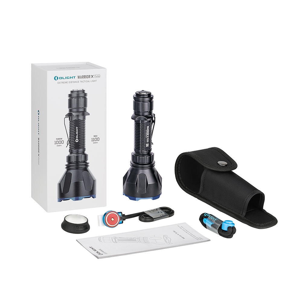 WARRIOR X Turbo懐中電灯OLIGHT 1000m照射 1100ルーメン強力LEDライト