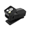 Olight Oclip 2 Ultra ブラック クリップライト 角度調整可能な3眼LEDヘッドと頑丈なマウントクリップを備えたUSB充電式小型EDCライトのアングルショット