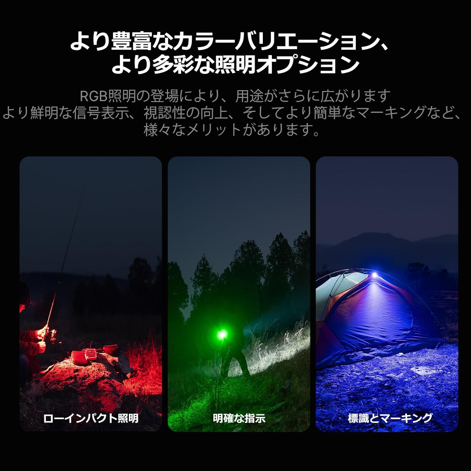 Oclip Pro S クリップ式懐中電灯 5-in-1マルチカラーLED UV RGBミニ