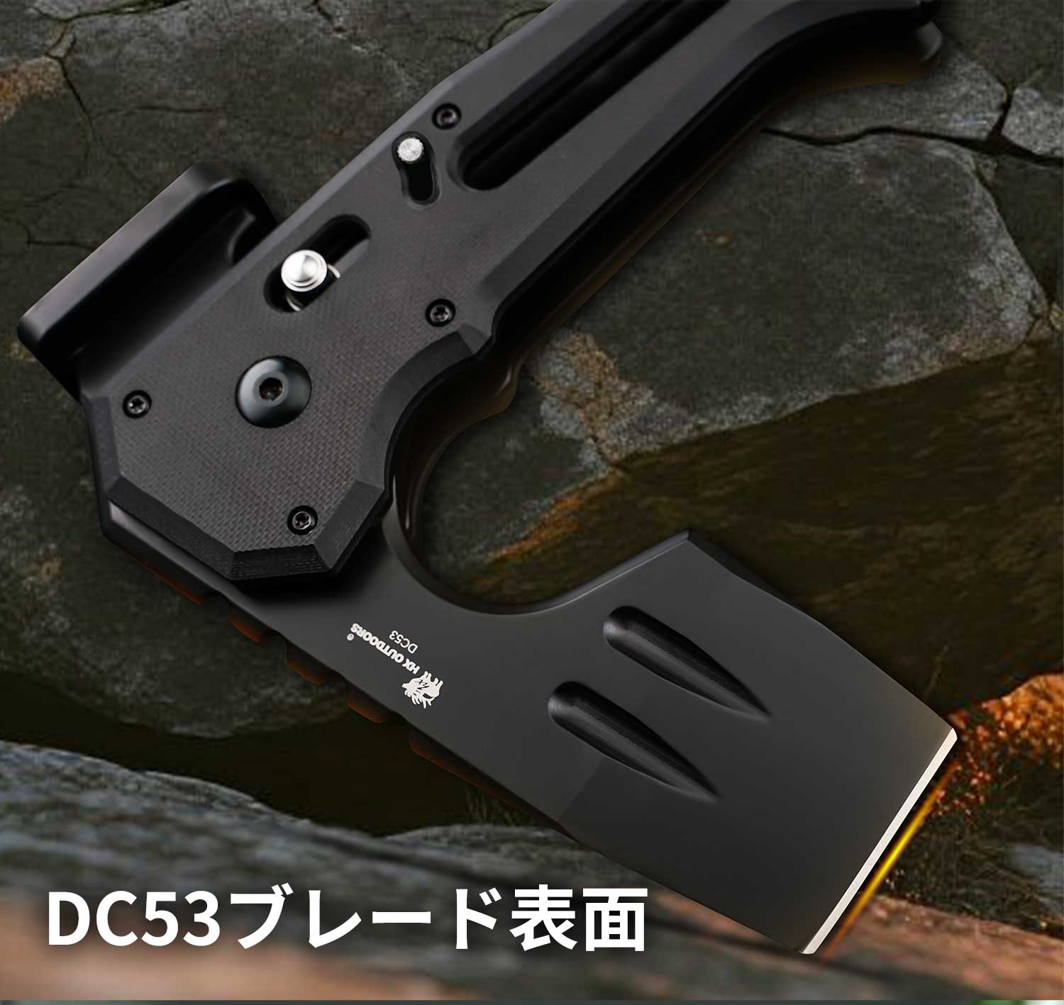 OSelectアウトドア折りたたみハチェットキャンピングアックス