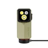 Olight Oclip 2 Ultra オリーブドラブ 充電中正面クリップライト 3眼LEDライト搭載のアウトドア・防災用小型懐中電灯