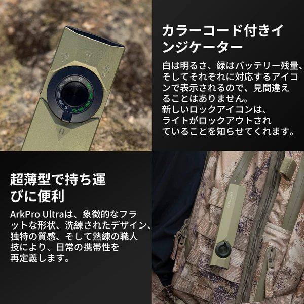 ArkProシリーズ 薄型フラッシュライト 多機能照明ソリューション