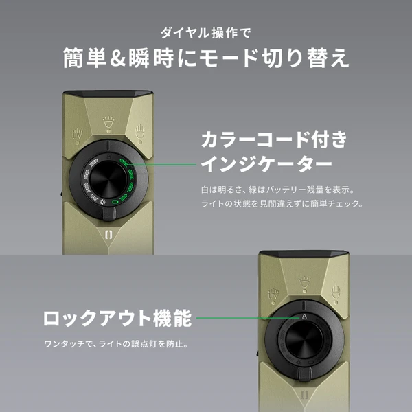 ArkPro 懐中電灯 LEDフラッシュライト 薄型マルチ光源 EDCライト 防災
