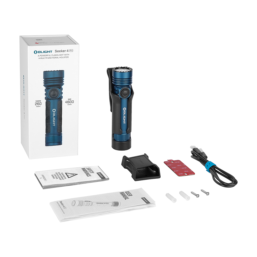Seeker 4 Pro LED懐中電灯 高輝度4600ルーメン 充電式強力防災ライト