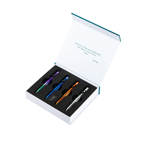 OLIGHT O’pen mini2 シーズンセット(4本入り:限定品) O'Pen Mini 2 逆S字型のボルトアクションペン - Olight Japan