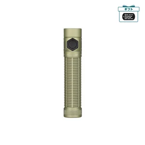 Olight バトンウルトラ懐中電灯、オリーブグリーン、サイドボタンと滑り止め加工が特徴で、あらゆる日常の照明ニーズに対応