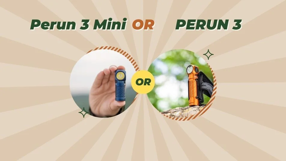 Olight Perun 3 vs Perun 3 Mini 徹底比較！あなたに最適なヘッドライトはどっち？