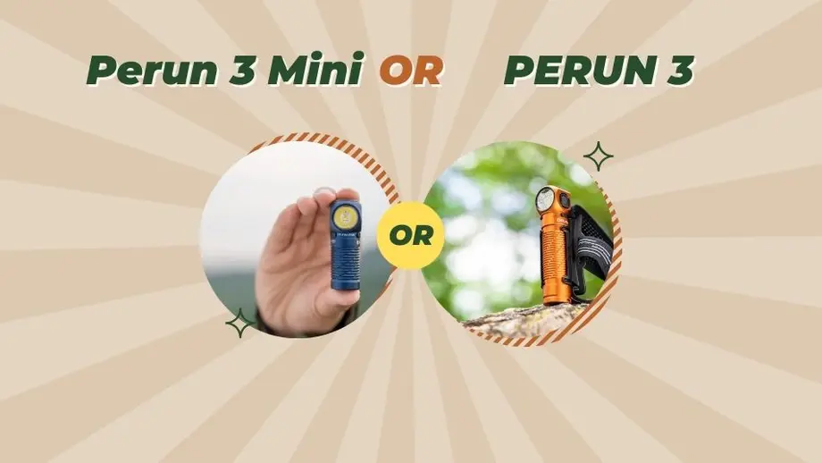 Olight Perun 3 vs Perun 3 Mini 徹底比較!あなたに最適なヘッドライトはどっち?