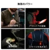 Olight Oclip Pro 小型LEDクリップライトを胸元やバックパックに装着し、夜間アウトドア、車のメンテナンス、ランニングの安全警告灯など日常や緊急時にマルチに活用する使用例