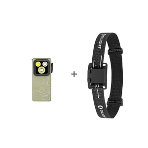 OLIGHT OCLIP ヘッドライトバンド、ハンズフリーでの使用に最適な調整可能なブラックヘッドストラップ