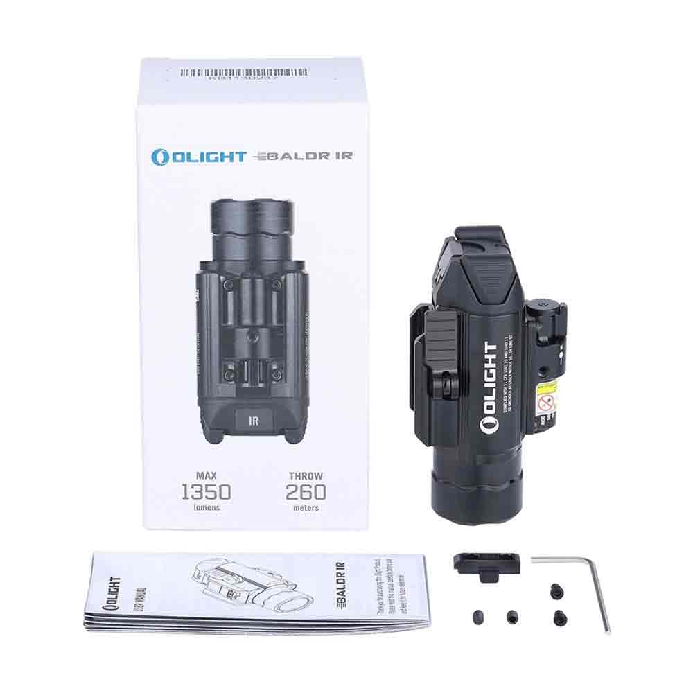 Baldr IR 1350ルーメン レーザー&LED フラッシュライト - Olight Japan