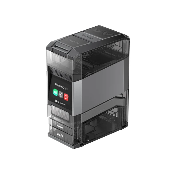 Ostation 2 Proクリアインクタンクとコントロールパネルを備えたスマートな黒い自動スタンプシステム