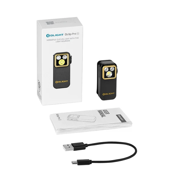 Oclip Pro S クリップ式懐中電灯 5in1 多機能 LEDライト 600ルーメン