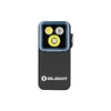 Olight Oclip 2 Pro ブラック 3つのLED光源を搭載したクリップライトの正面図 アウトドアや防災用として活躍するコンパクトなマルチライト
