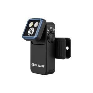 Olight Oclip 2 Pro ブラック 角度調整可能なLEDヘッドと便利なクリップ付きの充電式ミニクリップライト アウトドアや夜間読書に最適
