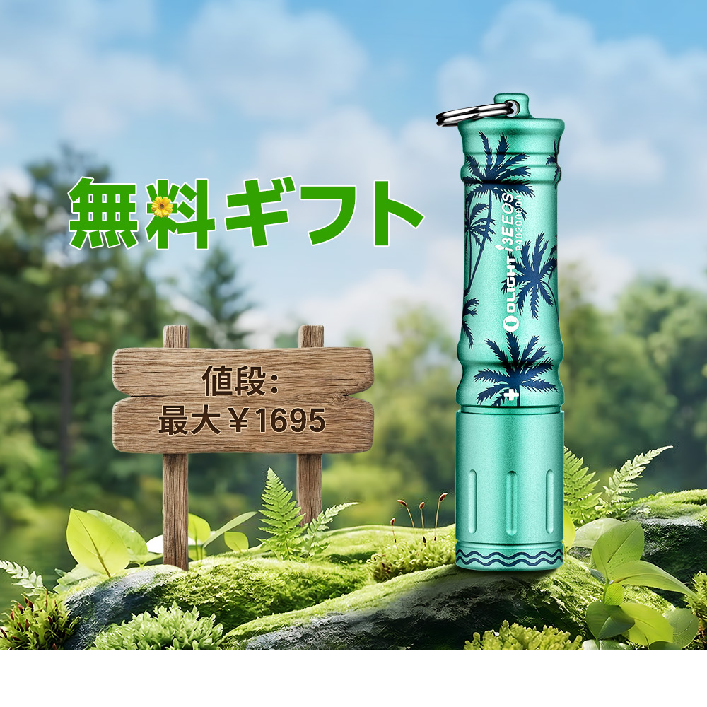 I3E EOS LEDキーライト 懐中電灯 90ルーメン 超小型 単4電池 IPX8防水