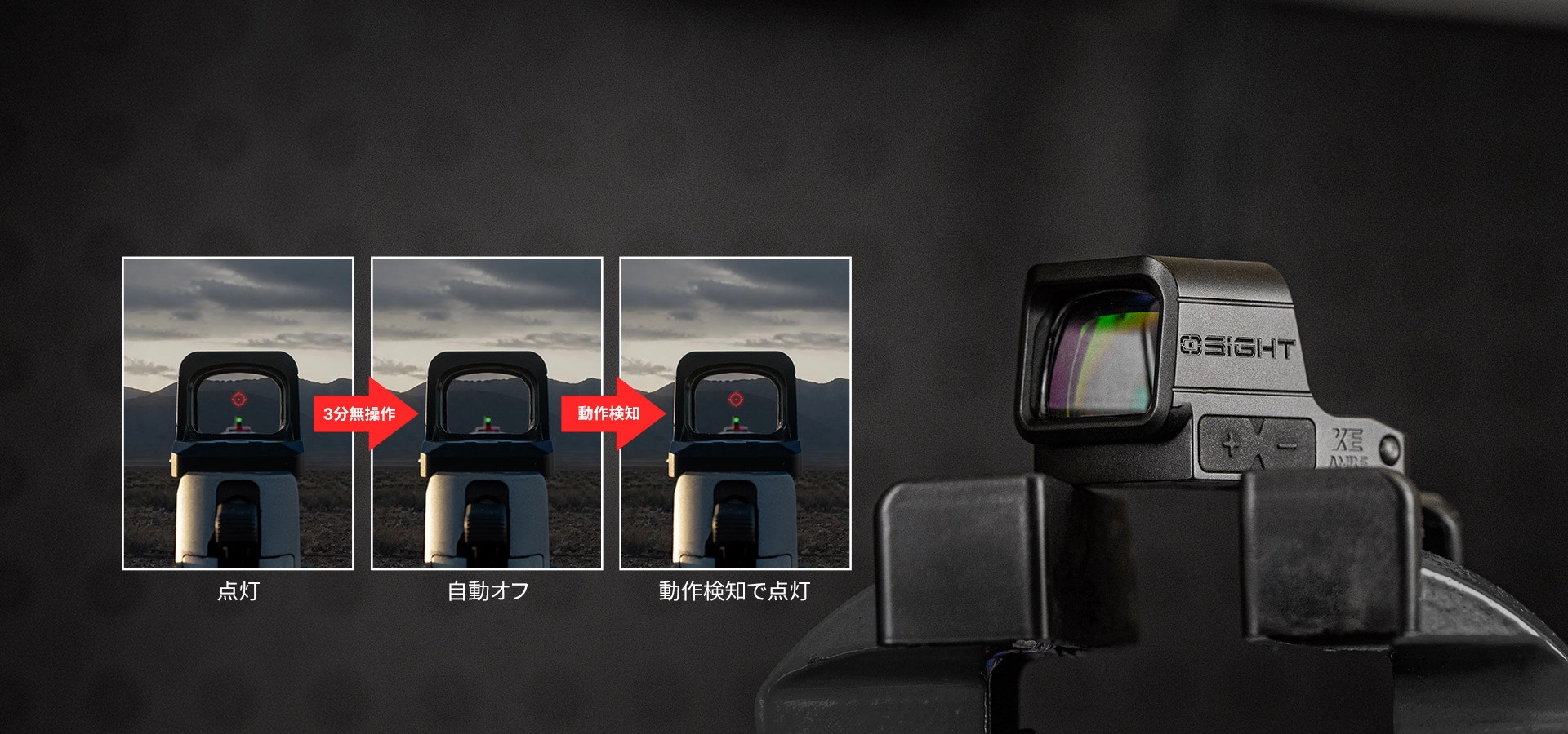 Osight XE AMRS 密閉型レッドドットサイト RMR規格 マルチレティクル