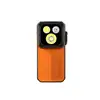 Olight Oclip 2 Ultra オレンジ色の超小型LEDクリップライト正面デザイン アウトドアや夜間作業用の防災・防犯ミニライト