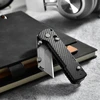 Olight U1 Pro グレーの折りたたみナイフ、格子柄ハンドル、オフィス環境での使用に適した実用的なEDCツール