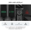 Olight Oclip 2 Pro 黒のスマートディスプレイ機能のクローズアップ、残り点灯時間や充電時間、高温表示などを確認できるアウトドア・作業用ライト