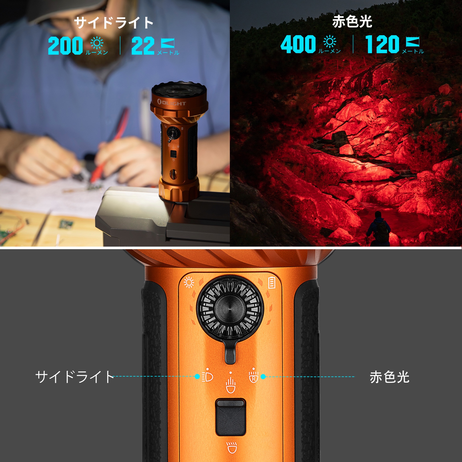 Marauder Mini 2 LED懐中電灯 高輝度10000LM 防災強力ライト Olight