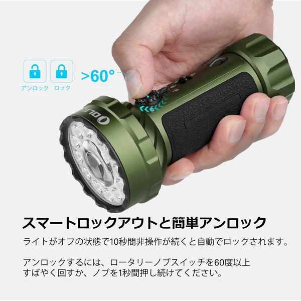 Marauder Mini 2 LED懐中電灯 10000ルーメン 超強力 防災 照射モード 5