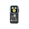 Olight Oclip 2 Pro ブラック 正面 死神デザイン 3色LEDライト搭載 クリップライト アウトドア 防災用