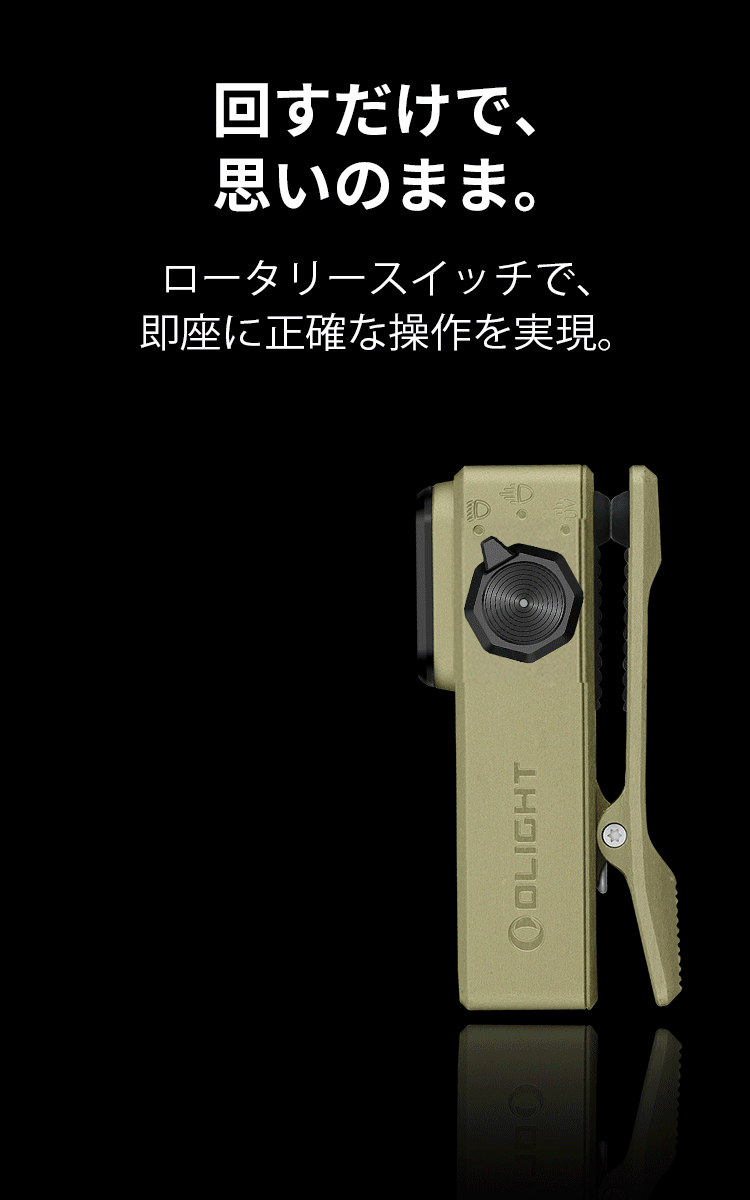 回すだけで、思いのまま。