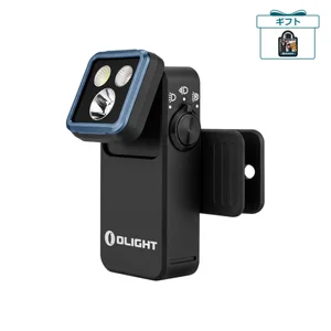 Olight Oclip 2 Pro ブラック 角度調整可能なLEDヘッドと強力クリップ付き多機能ライト 日常携帯やアウトドア用