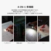 Olightの赤と黒のOpen 3。ペン先ライト、レーザーポインター、クリップライト、ボールペンの4-IN-1多機能ペン型ライト。夜間の読み書き、倉庫での指示、書類点検や日常の筆記など様々なシーンで活躍。